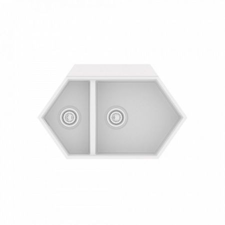 Кухонная мойка KitKraken Creek White 90 Белая, артикул Y-900M.9010