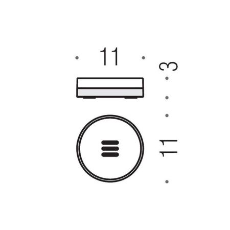 Colombo Nordic  Мыльница настольная, цвет: PVD графит матовый/матовое стекло, артикул B5240.GM-VAN