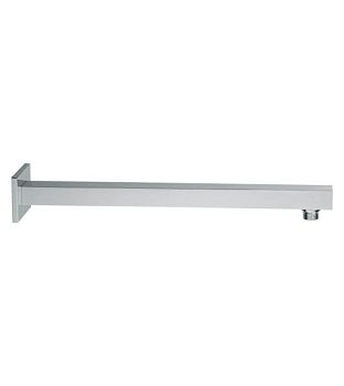 Emmevi, настенный квадратный кронштейн 40 см, для верхнего душа, подключение 1/2", цвет черный матовый