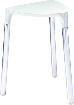 Gedy Yannis, стул, цвет хром - белый пластик