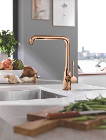 Смеситель для кухни GROHE Essence New, L-излив, тёплый закат глянец (30269DA0), артикул 30269DA0