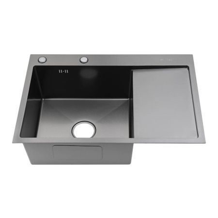 Мойка для кухни Fmark FSC7550Q-L, графит