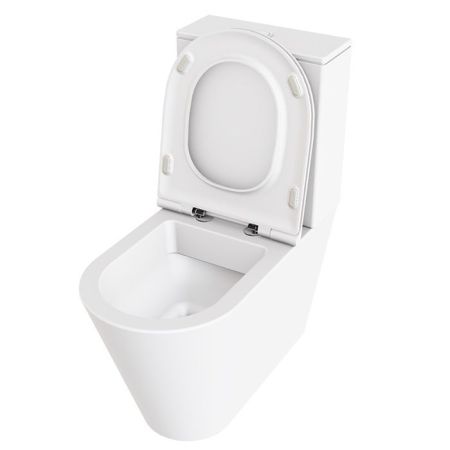 AZZURRA FORMA Унитаз моноблок  безободковый 68х37х83,5см, цвет белый, артикул FMVCMPE00000BI