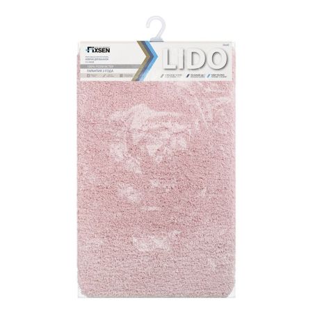 Коврик для ванной комнаты FIXSEN LIDO FX-3002B, розовый, артикул FX-3002B
