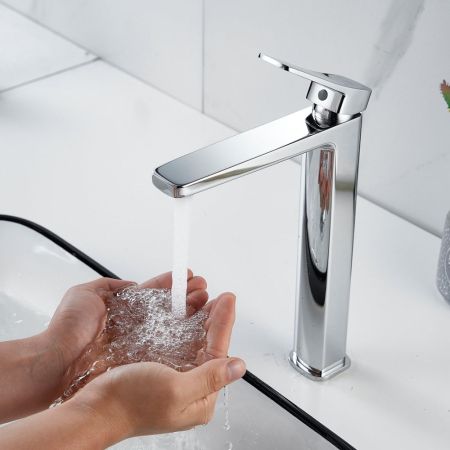 Смеситель для раковины высокий  Raffine F1199, хром, артикул F1199