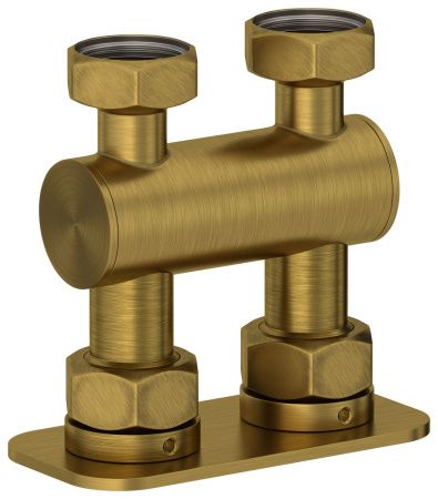 Модуль 2х3/4" прямой EU50 (Состаренная латунь) Модуль 2х3/4" прямой EU50 (Состаренная латунь)