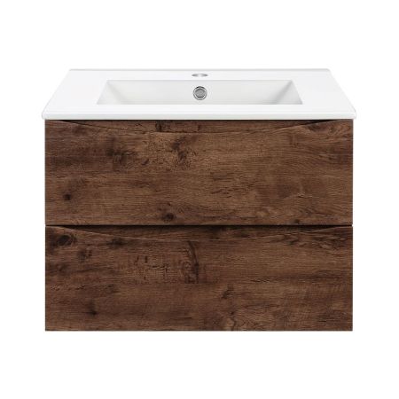 База под керамическую раковину Mia 600 подвесная, 2 выкатных ящика soft close, R.Wood, артикул VMC-2MC600RW