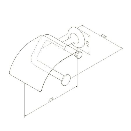 A80341500 Like, Держатель для туалетной бумаги с крышкой