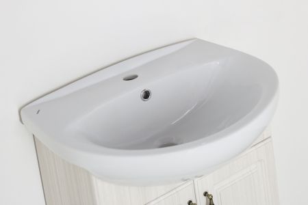 Тумба "Олеандр-2 55" под умывальник Антик 55, Люкс рельеф пастель, артикул ЛС-00000198