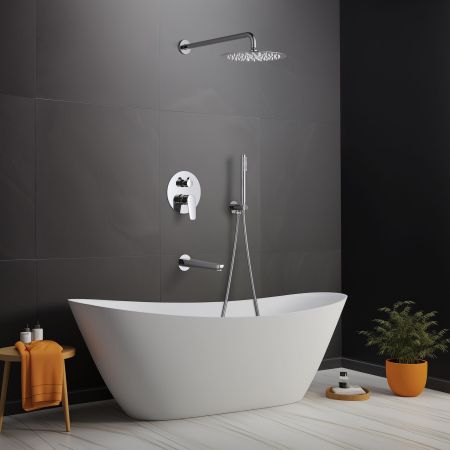 Set 4 в 1 душевой комплект AQUATEK AQ1173CR БЕТТА, артикул AQ1173CR