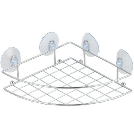 Полка решётчатая угловая на 4 присосках арт. 25200