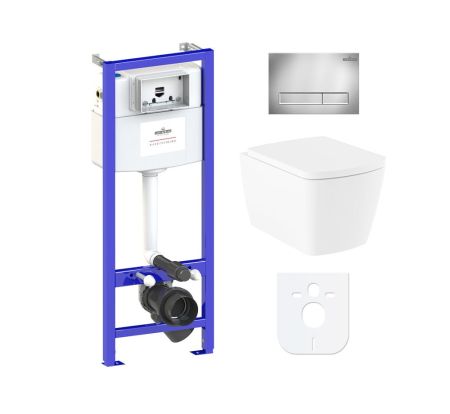 Комплект 6 в 1 Lavinia Boho Aveo Rimless 77040122, премиум с пластиковой клавишей