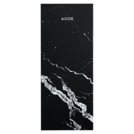AX MyEdition Панель для смесителя на излив 245мм, металл, цвет: Nero Marquina, артикул 47914000