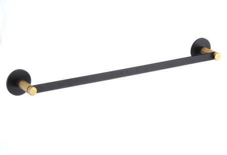 Полотенцедержатель Savol S-002124HB, черный/золото, артикул S-002124HB