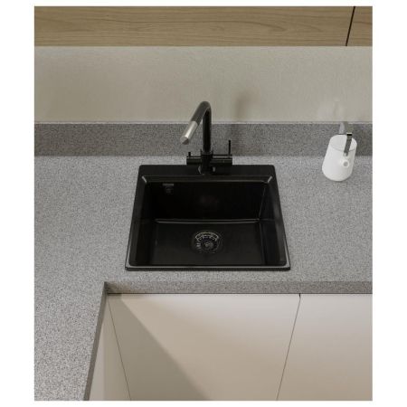 Кухонная мойка GranFest LEVEL 510, черный, артикул LV-510 черный