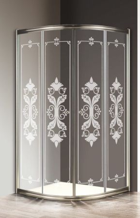 Душевой уголок CEZARES GIUBILEO-R-2-SCORREVOLE, артикул GIUBILEO-R-2-90-SCORREVOLE-PP-St