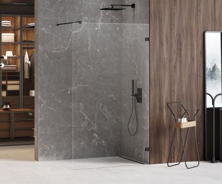 Душевое ограждение NEW TRENDY AVEXA BLACK 80x200 EXK-1625 (черный), артикул EXK-1625