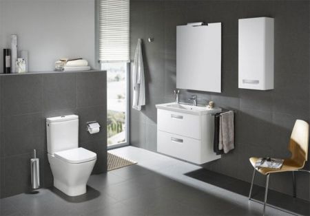 Тумба под раковину ROCA GAP ORIGINAL 57,7 ZRU9302879 (подвесная, белый глянец), шт, артикул ZRU9302879