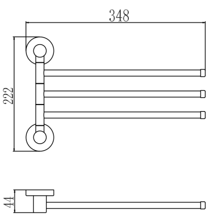 Полотенцедержатель Savol S-005603, сатин, артикул S-005603