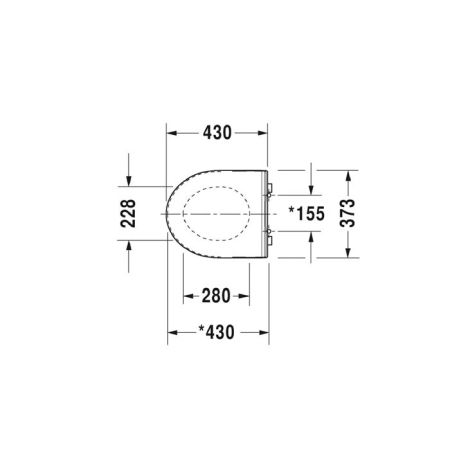 Duravit DuraStyle Сиденье для унитаза петли: нерж. сталь с автоматическим закрыванием, съемное, Цвет: Белый, артикул 20790000