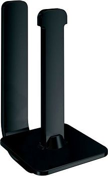 Gedy Outline, бумагодержатель вертикальный, цвет черный матовый