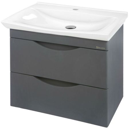 Тумба под раковину Bellezza Санриса 60 4630109180363 подвесная Серебро, артикул 4630109180363