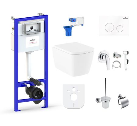 Комплект 10 в 1 Lavinia Boho Aveo Rimless 98010185, премиум с пластиковой клавишей, артикул 98010185