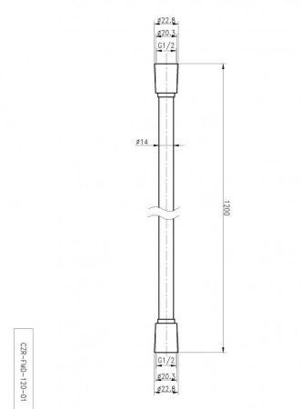 Душевой шланг гибкий  CEZARES CZR-FMD, артикул CZR-FMD-150-01