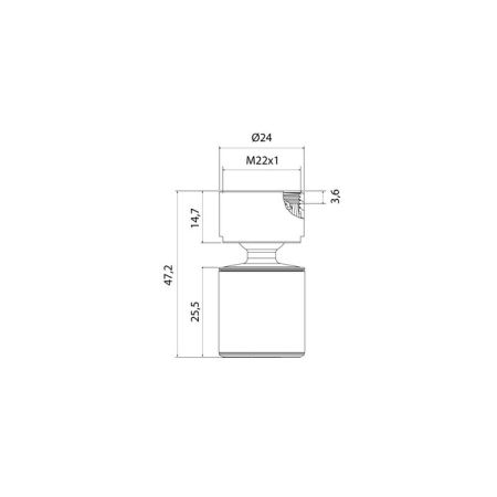 Аэратор для смесителя IDDIS Optima Home пластик, M22, внутренняя резьба, шарнирный, двухрежимный (996P22S2SMDR), артикул 996P22S2SMDR