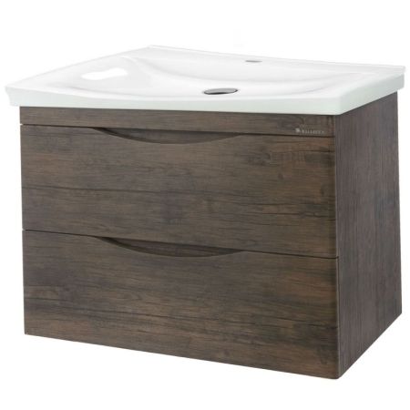 Тумба под раковину Bellezza Санриса 80 4630113180434 подвесная Орех, артикул 4630113180434
