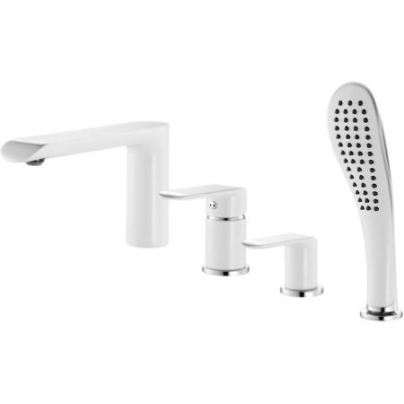 Смеситель на борт ванны Iddis Calipso CALSB42i07 Белый, артикул CALSB42i07