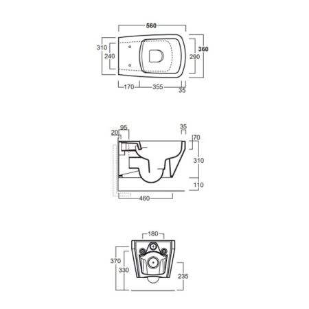 SIMAS Комплект крепежей для подвесного унитаза/биде, артикул F85