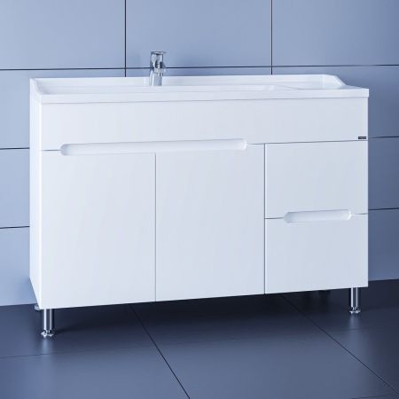 Тумба для умыв. "Лондон-120" 2 ящ, напол. (ум. Сириус 120 литой мрамор), артикул 224031