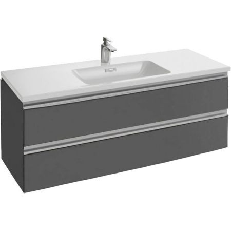 EB2021-RA-442 тумба VOX для раковины с 2 выдв. ящ., встр. ручки /120/ (серый антрацит), артикул EB2021-RA-442