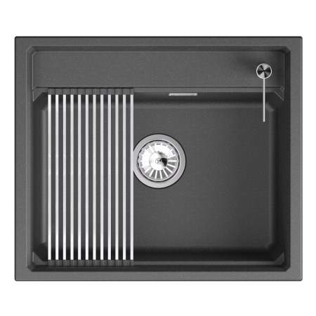 Кухонная мойка GRANULA кварц (6003i, ЧЁРНЫЙ), артикул 6003i, ЧЁРНЫЙ