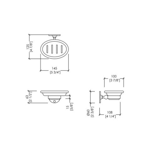 Devon&Devon Cavendish Мыльница подвесная , цвет хром, артикул WM01CR