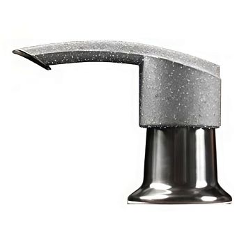 Дозатор для кухонной мойки GranFest 001 "Плоский", серый