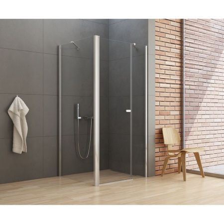 Душевое ограждение NEW TRENDY NEW SOLEO 90x80x195 K-0692 (хром)