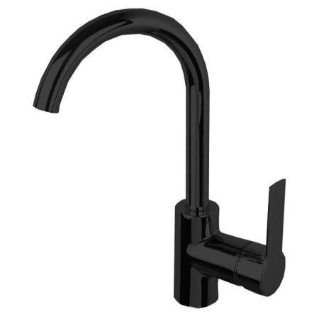 Fima Carlo Frattini Mast Смеситель для раковины, на 1 отв., цвет: чёрный матовый