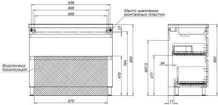 Тумба под раковину Aquanet Нота New 100 напольная, дуб веллингтон табак Тумба под раковину Aquanet Нота New 100 напольная, дуб веллингтон табак