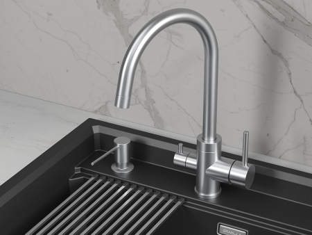 Смеситель для кухни Granula (5169, НЕРЖ), артикул 5169, НЕРЖ