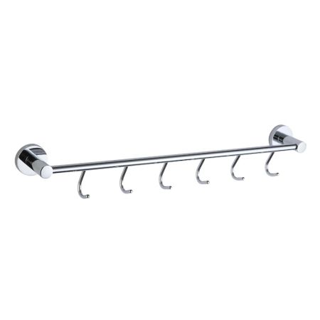 Планка с крючками Savol S-008776, хром, артикул S-008776