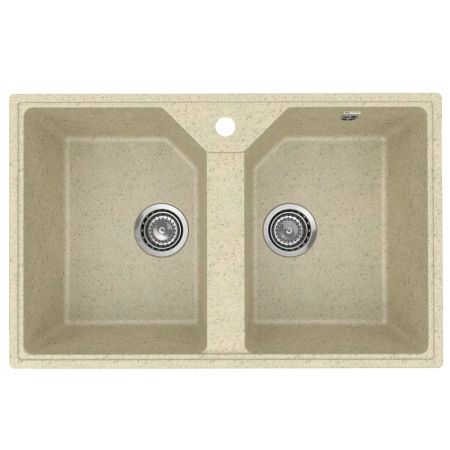 Кухонная мойка Practik PR-M-770-002 (без сифона), слоновая кость