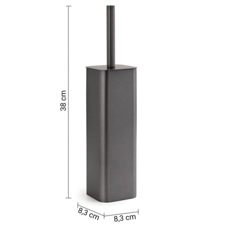 Gedy Jack, напольный металлический ёрш, цвет оружейная сталь, артикул 1334(81)