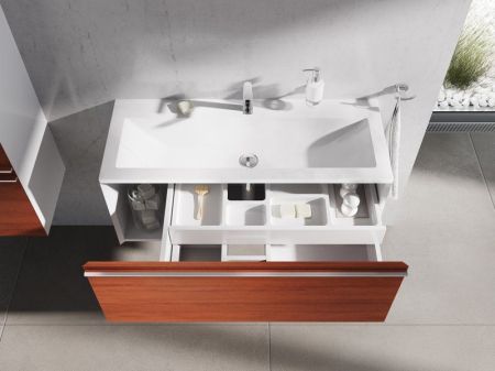 Тумба под раковину Ravak SD Clear 800 Белая/вишня