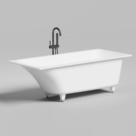 Ванна, Salini, Orlanda Kit, ширина, мм-1700, глубина, мм-750, высота, мм-590/610, водоизмещение (л)-275, тип установки-встраиваемый/пристенный, форма-прямоугольная, в комплекте-регулируемые ножки до 2 см, сифон, интегрированный слив-перелив, диаметр слива, артикул 102127M