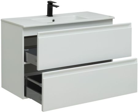 Тумба под раковину Allen Brau Eclipse 100 1.E1003.WM белый матовый, артикул 1.E1003.WM