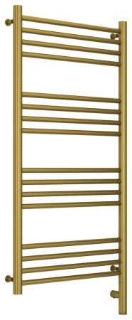 Полотенцесушитель электрический "БОГЕМА 3.0" прямая 1000х500 / МЭМ правый (Состаренная латунь), артикул 051-5805-1050