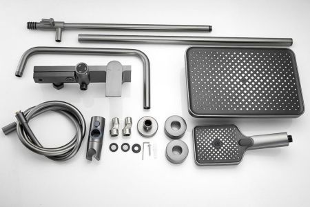 Душевая система BELZ B24678-3, оружейная сталь, артикул B24678-3