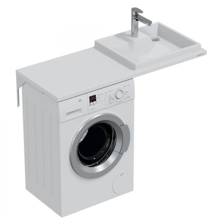 Раковина над стиральной машиной "Юпитер 1300*500" правый, ш/гл без кронштейнов